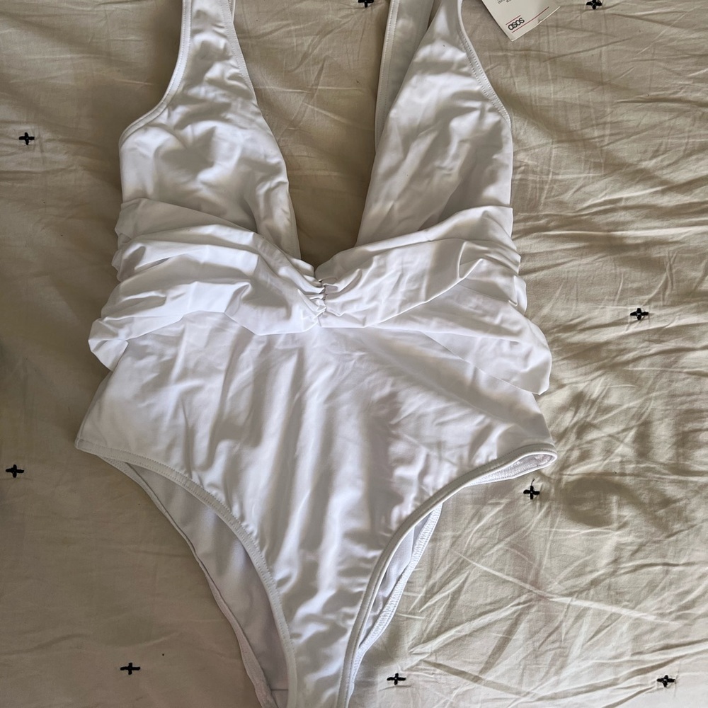 White asos swimsuit